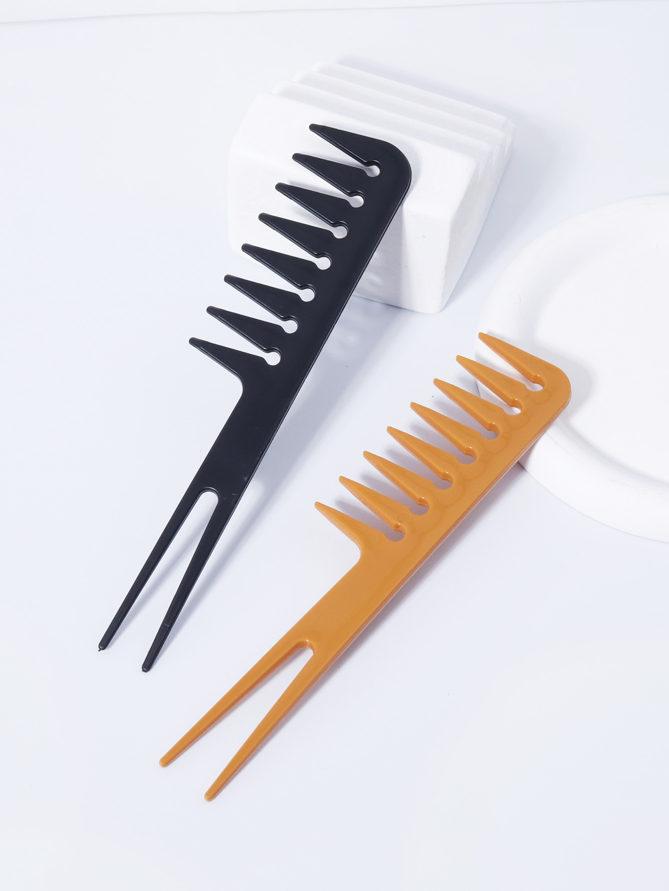 Men'S Grooming Hair - Sisir Gigi Lebar Model Double Fork,