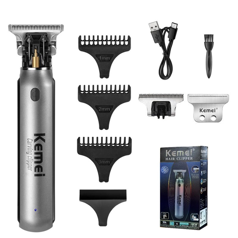 Beard Trimmer Cordless - KEMEI alat cukur rambut pria, mesin
