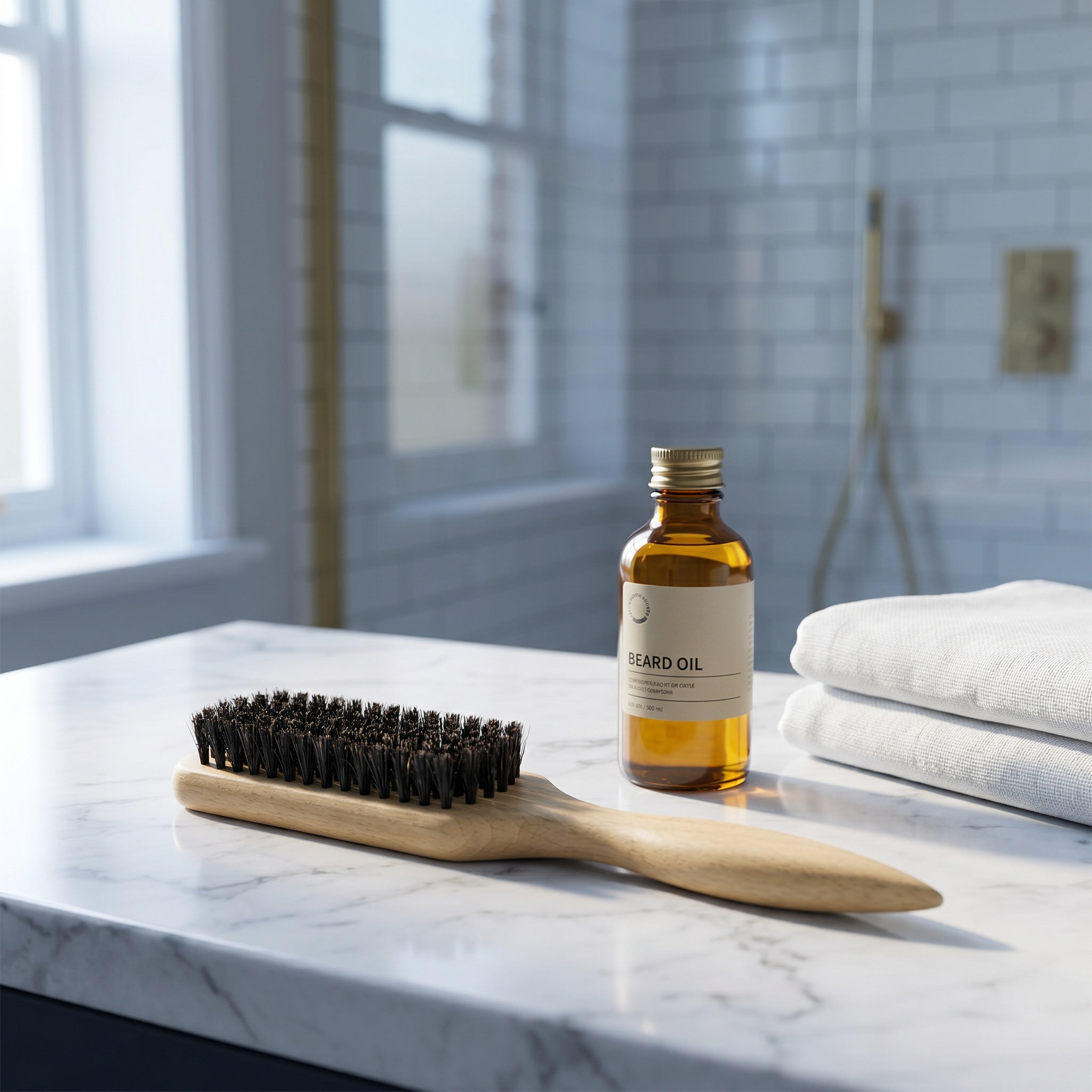 Men'S Grooming Hair - Sikat Jenggot Kayu Kecil untuk Pria,