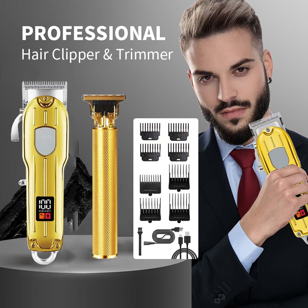 Beard Trimmer Cordless - Set Alat Cukur Rambut Elektrik &