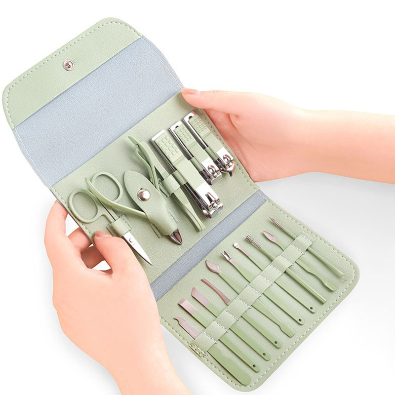 Nail Care Kit Mens - 16PCS Set Pemotong Kuku Profesional Alat