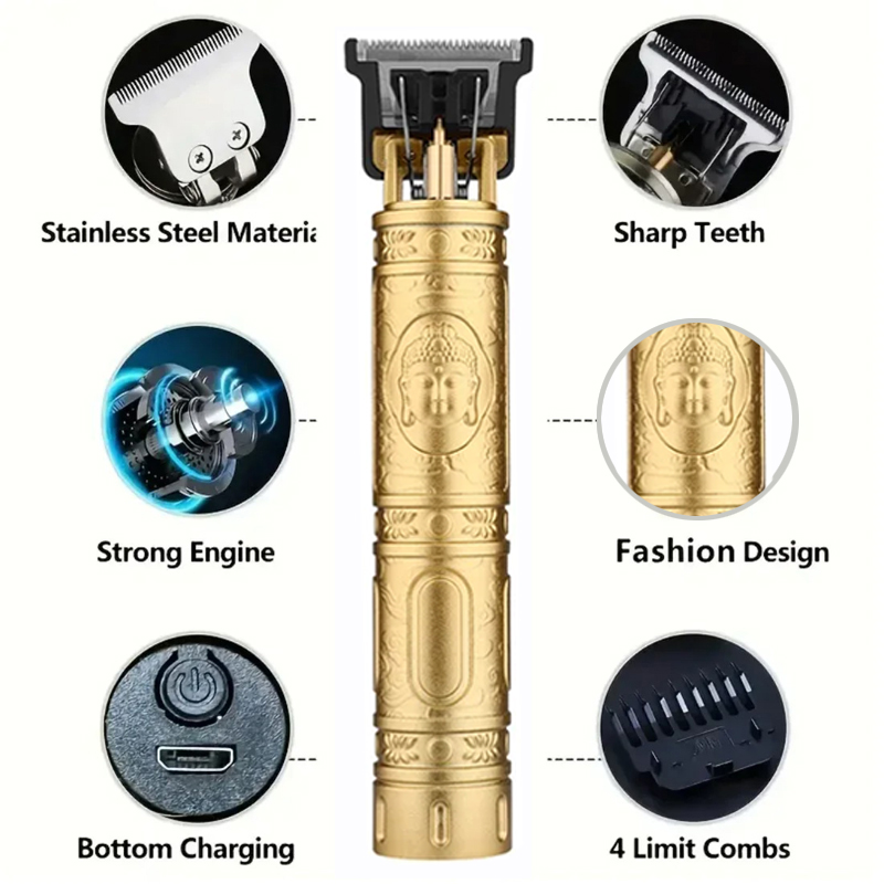 Alat Cukur Rambut T9 Dengan 4  - Beard Trimmer Cordless ulasan dan harga