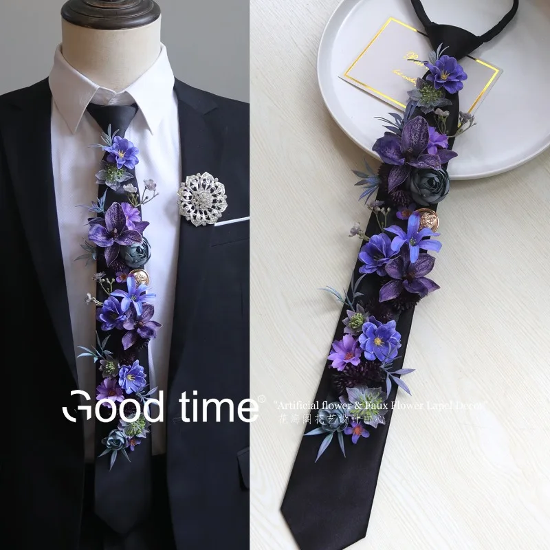 Bunga simulasi dasi, pakaian a - Men'S Grooming Wedding Day ulasan dan harga