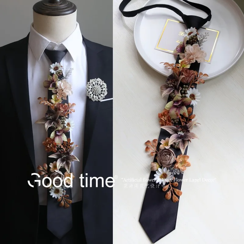 Bunga simulasi dasi, pakaian a - Men'S Grooming Wedding Day ulasan dan harga