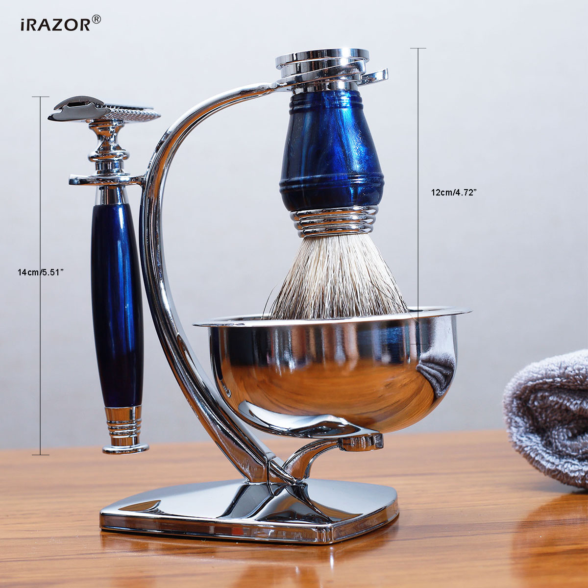 iRAZOR Royal Blue Luxury Men's - Mens Grooming Kit Luxury ulasan dan harga