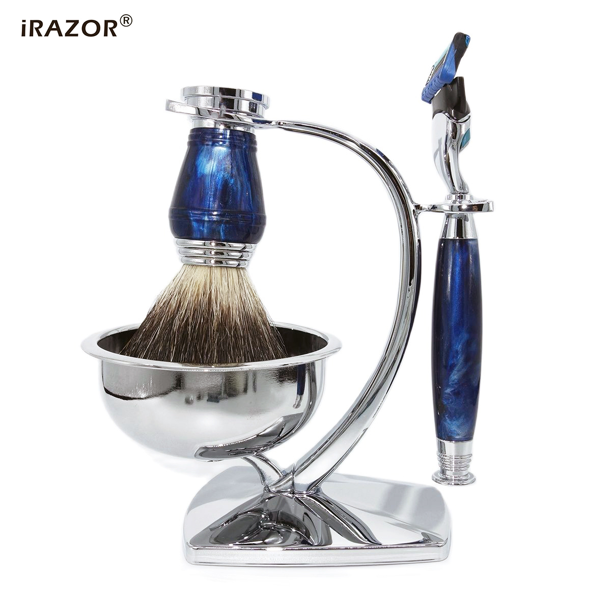 iRAZOR Royal Blue Luxury Men's - Mens Grooming Kit Luxury ulasan dan harga