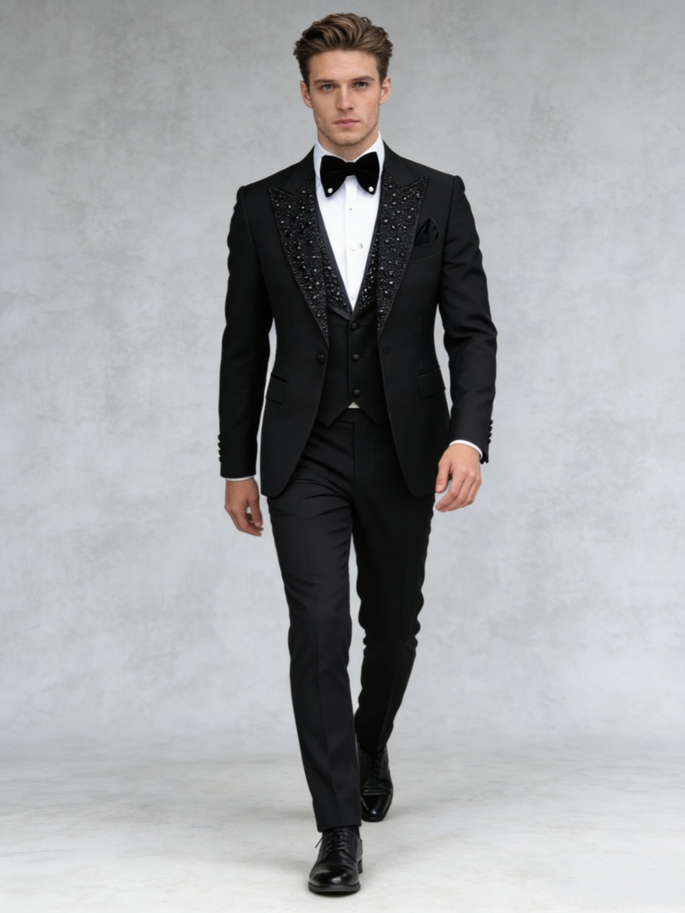 Setelan Jas Pria Hitam Berhias - Mens Grooming Kit Luxury ulasan dan harga