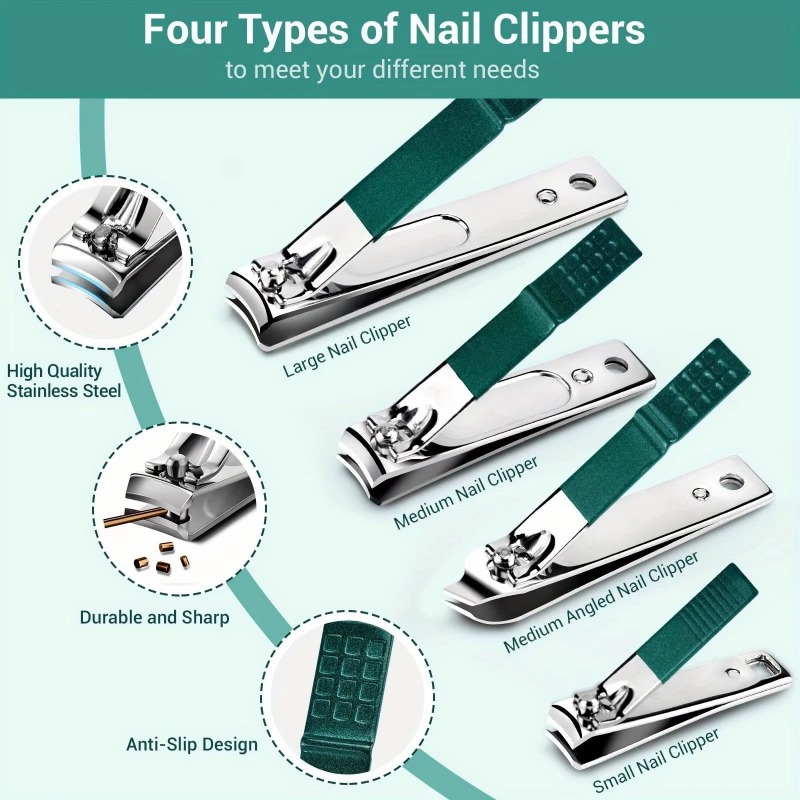 Set Manikur Pemotong Kuku Prof - Nail Care Kit Mens ulasan dan harga